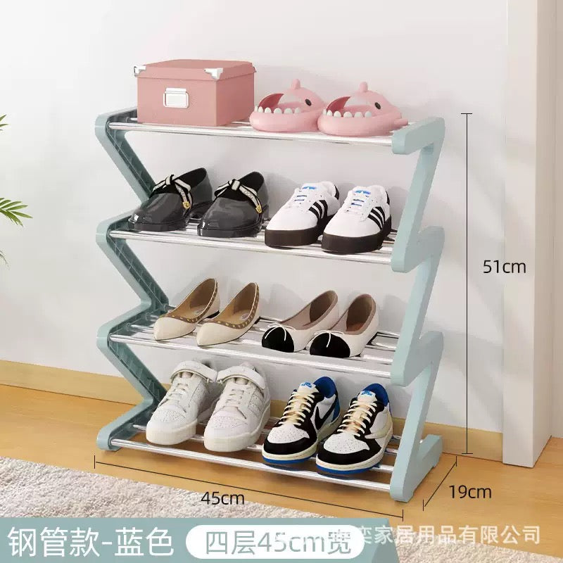 4 layers Z shoe rack