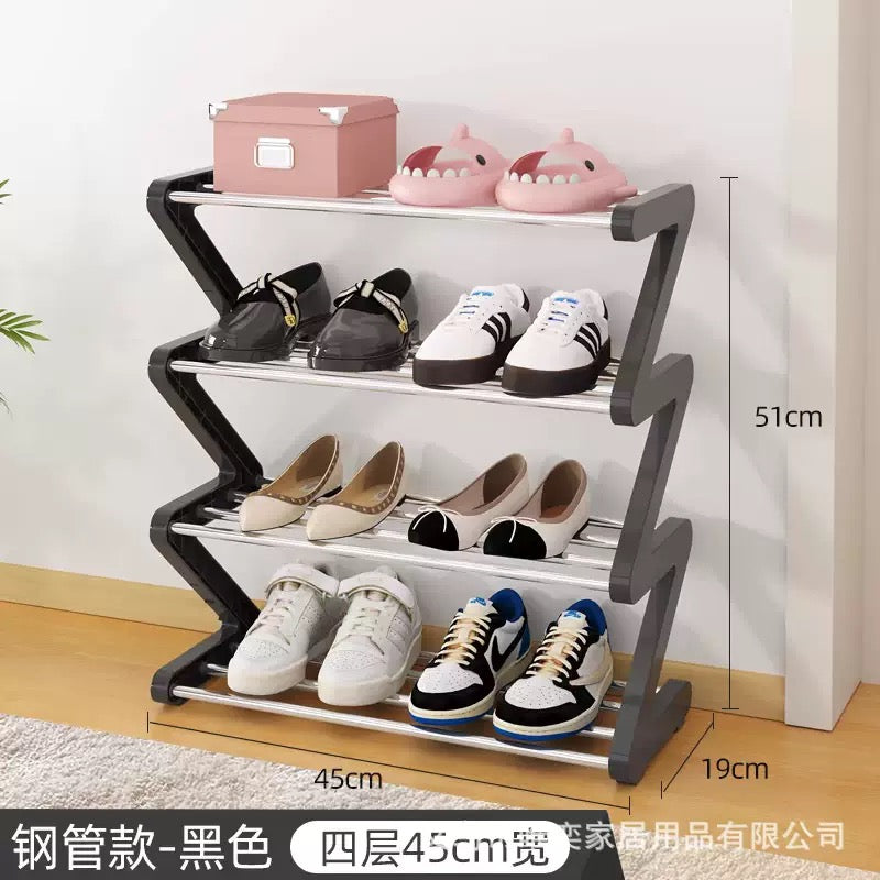 4 layers Z shoe rack