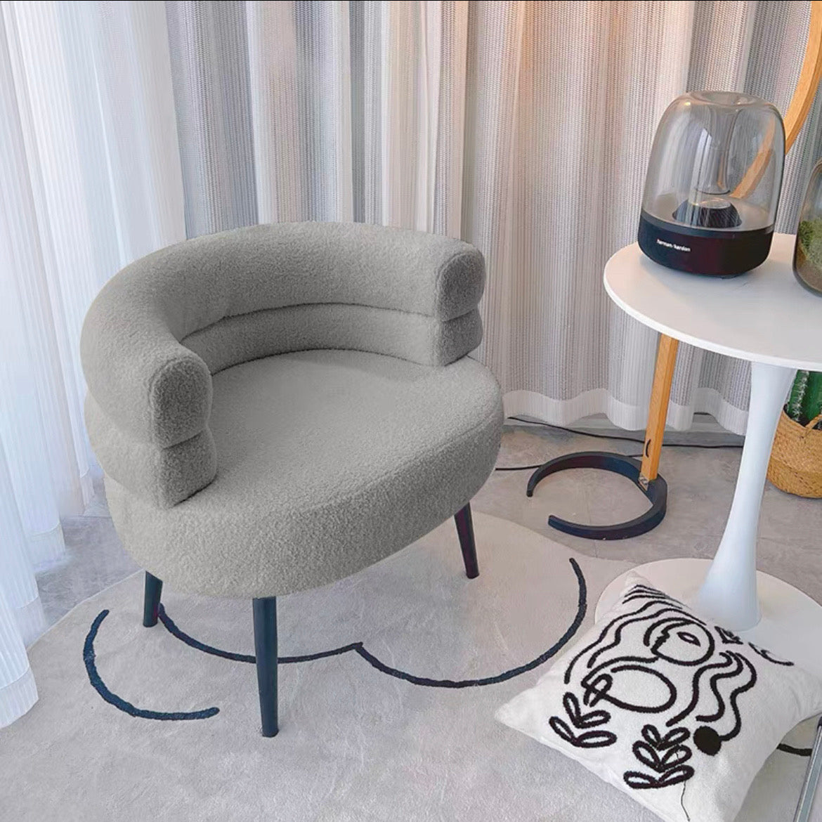 BOBO lamb skin chair