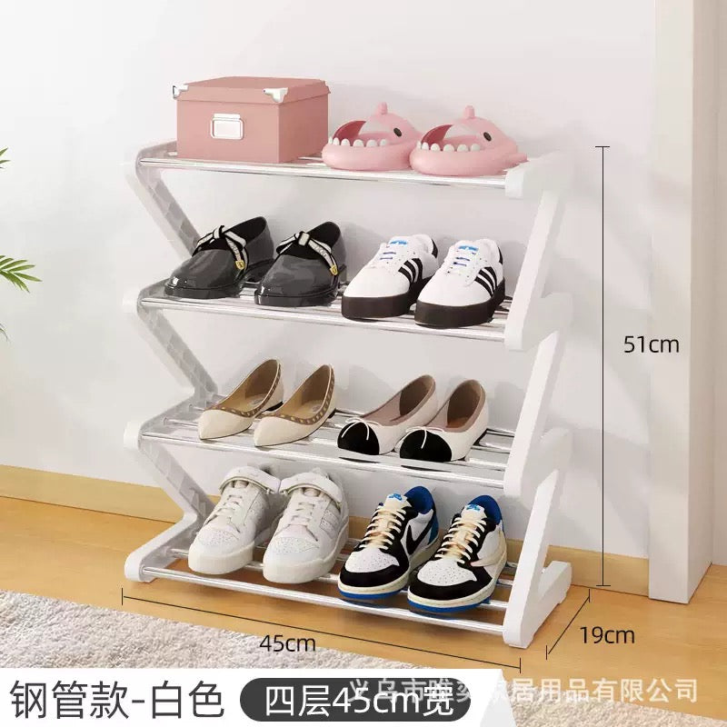 4 layers Z shoe rack