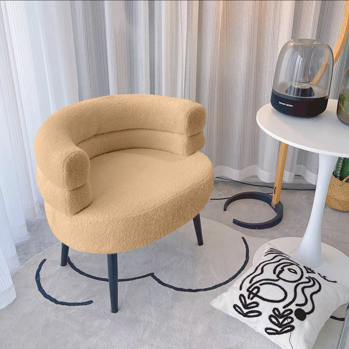 BOBO lamb skin chair