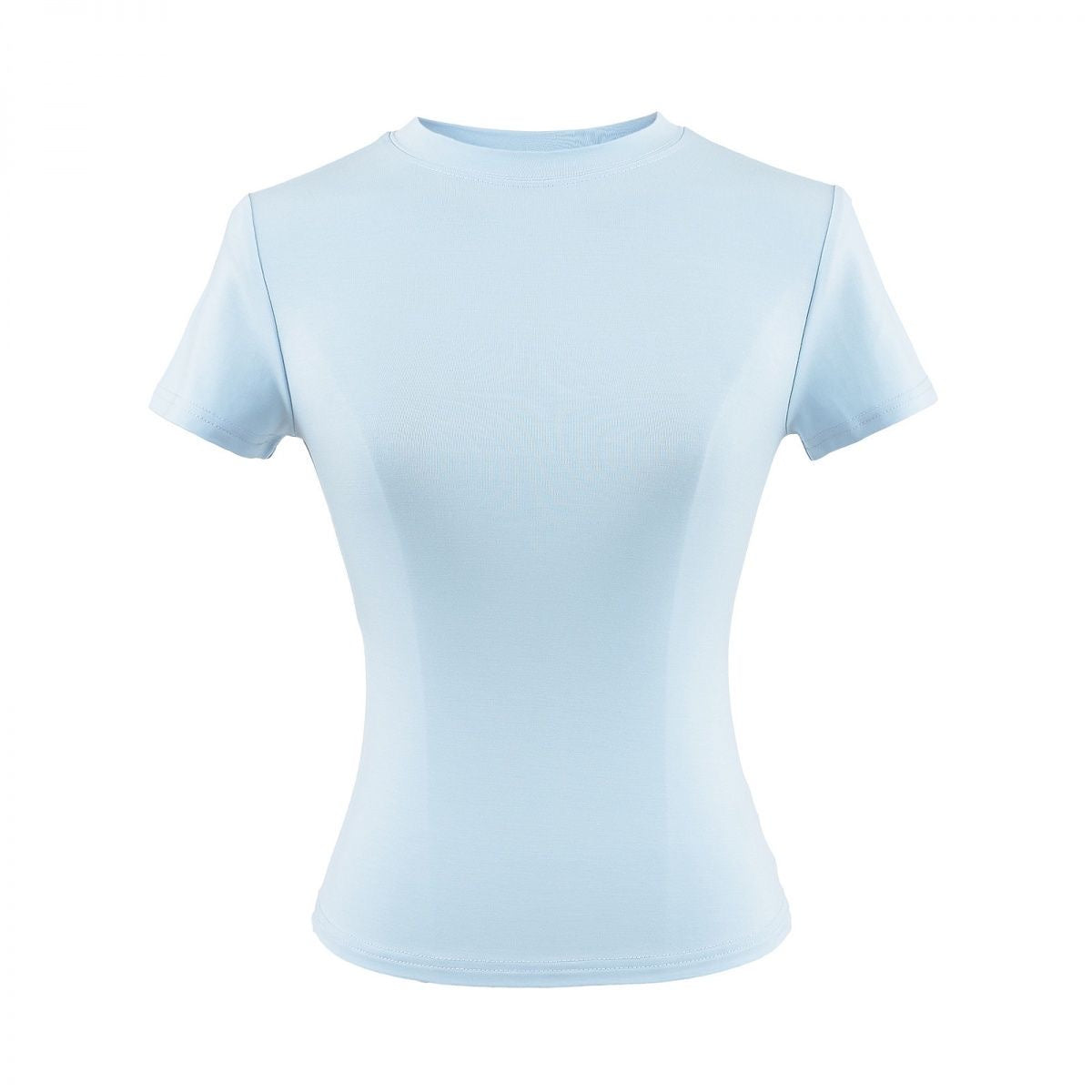 Light blue t-shirt on a white background