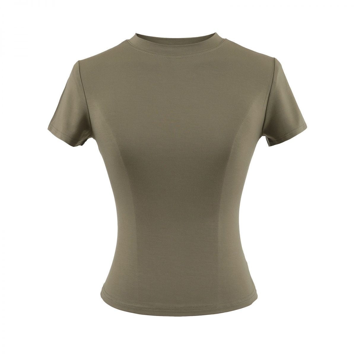 Green t-shirt on a white background