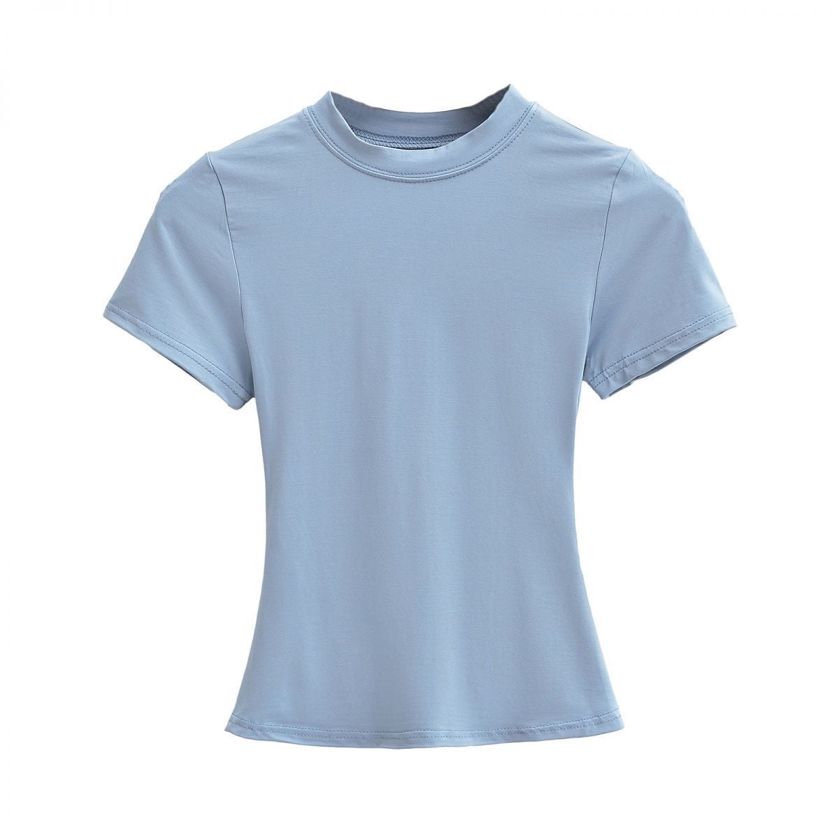 Light blue t-shirt on a white background