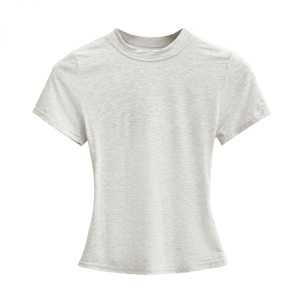 Light gray t-shirt on a white background
