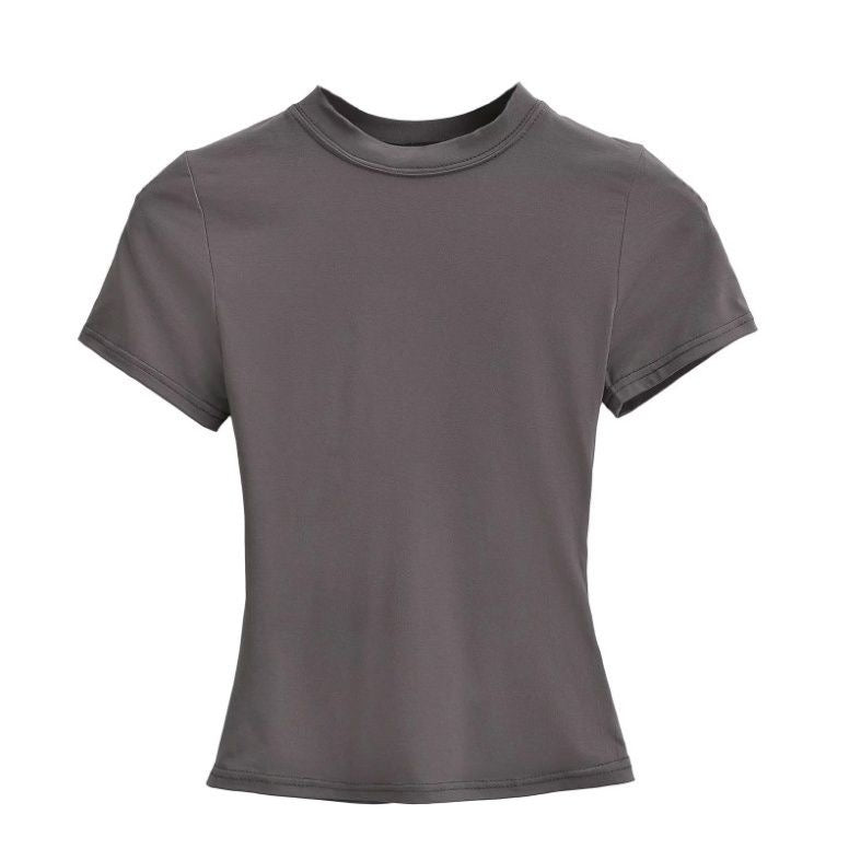 Gray t-shirt on a white background